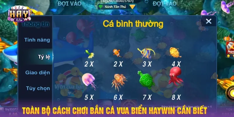 Bắn cá vua biển với sở hữu nhiều vũ khí tối tân để tiêu diệt
