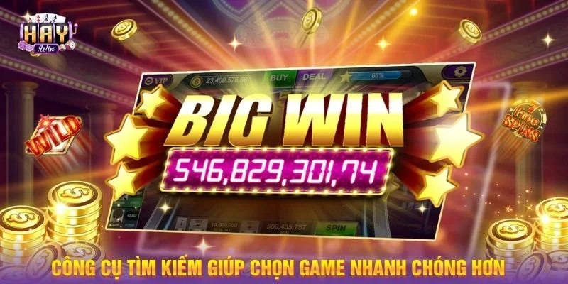 Công cụ tìm kiếm giúp chọn game nhanh chóng hơn